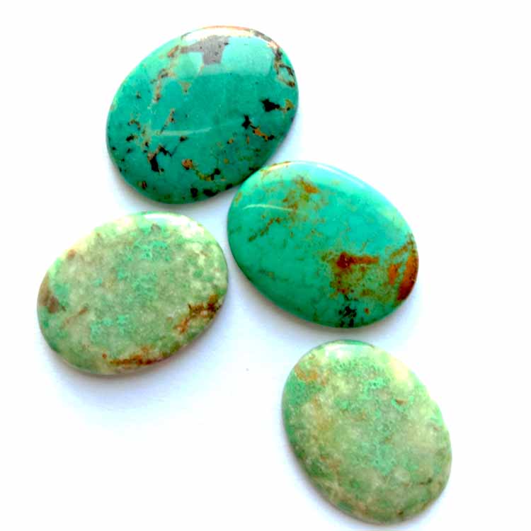 Turquoise Tibetan ovali 12x22mm par naturali gemstone par imsielet tqabbil par Cabochon Green Turquoise Gemstone 15