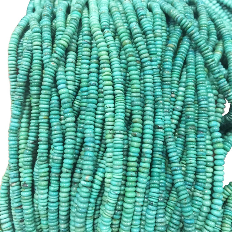 Abacus Təbii firuzəyi Gemstone muncuqları Zərgərlik üçün zərgərlik mulitecolor abakus muncuqları 18