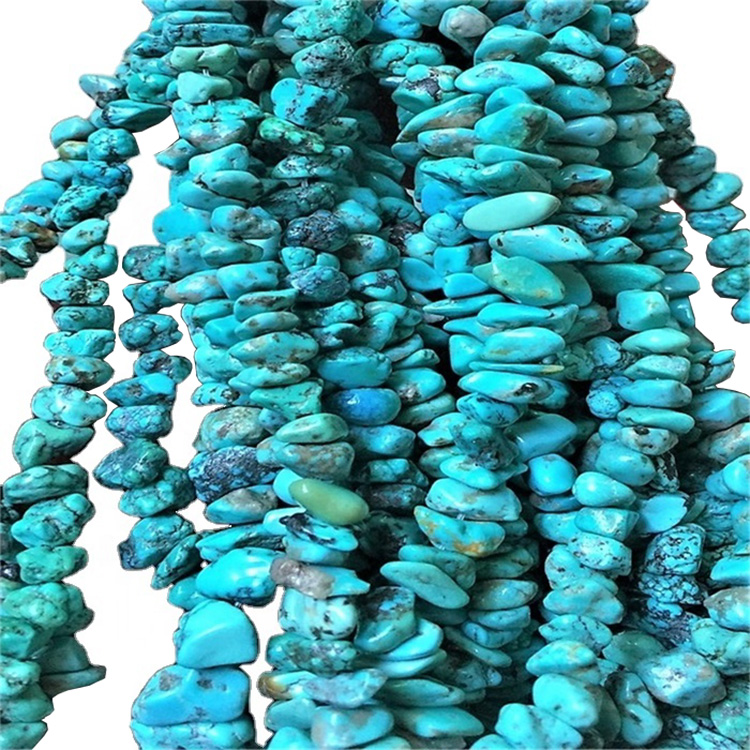 Turquoise chips lisawed Jewelery Turquoise Gemstone ea tlhaho ea Majoe ea Tlhaselo ea Majoe a Majoe a Majoe a Majoe a Majoe a Majoe 18