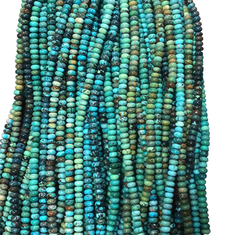 Firuzəyi daş abakus muncuq mavi daşlı muncuq 18