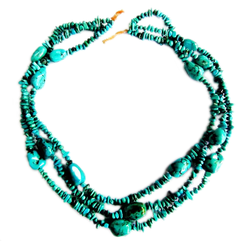 Real turquoise necklace hot sale Edgy Turquoise Jewelry Statement Necklace 15