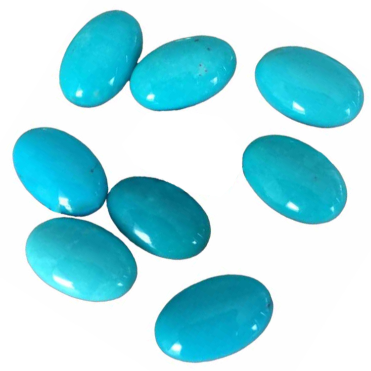 13x18mm oval Arizona Natural Sleeping beauty turquoise cabochons 15