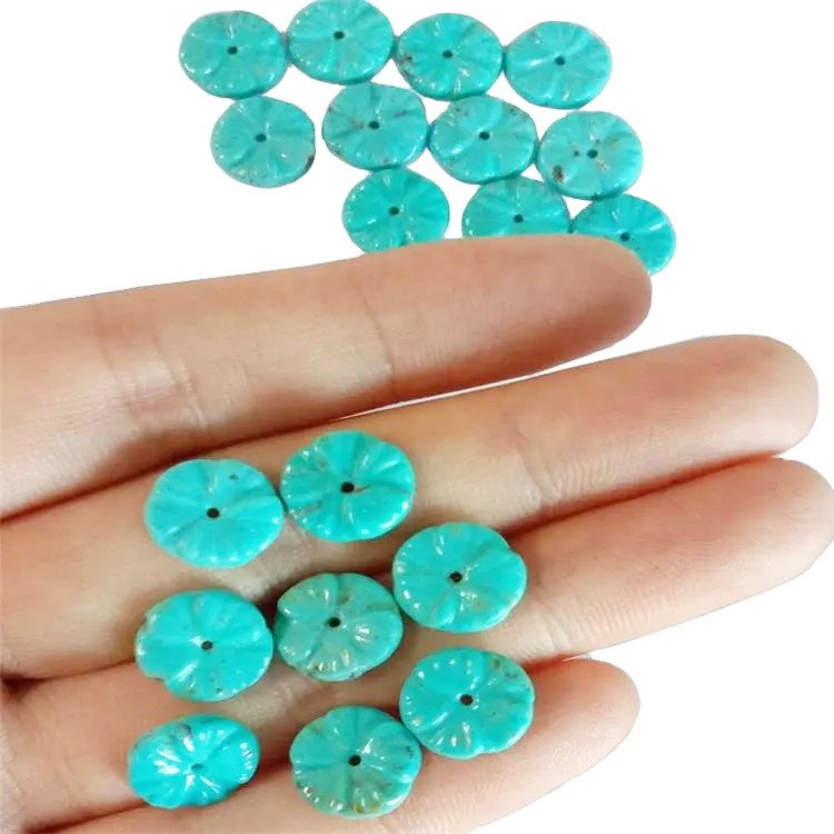 I-turquoise yentyatyambo ye-turquooise ye-turquooises ye-Buds icinezele i-surquoise ilungele ukwenzela ukuba wenze eyakho ubucwebe 15