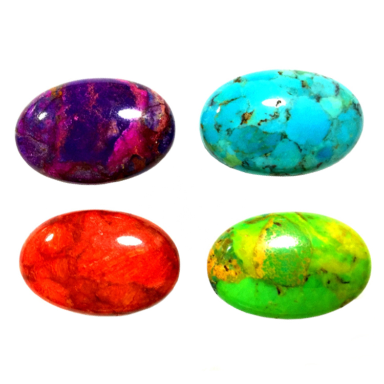 Turquoise Oval Cabochon Loose Gemstone Turquoise Gemstone Victorian Jewellery 15