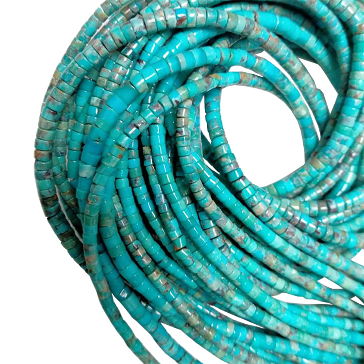 3к4мм тиркизна хеисхи перле на велико 18