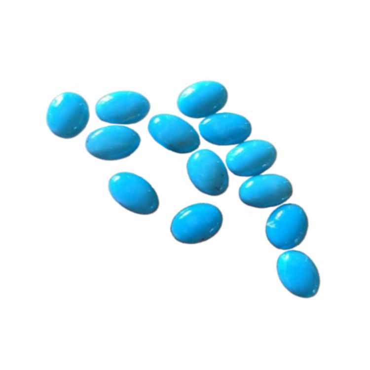 Tibet turquoise cabochon jewellery Natural Sleeping Beauty Turquoise cabochon oval shape sizes 5x3 to 10x8mm 15
