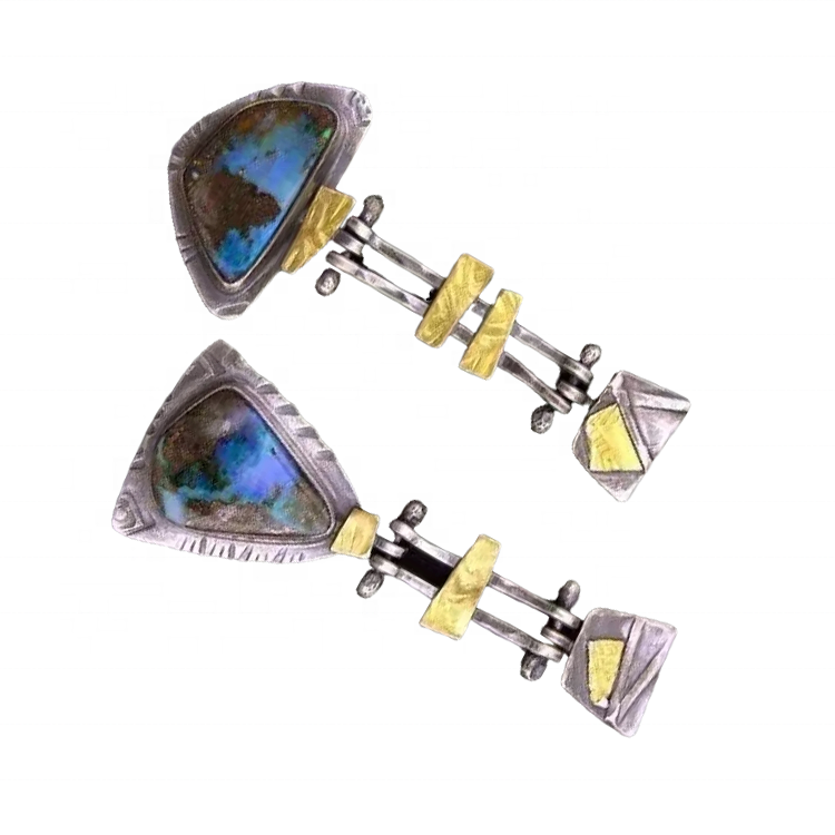 Zh gems | Відмінна справжня бірюза Сережки надійного постачальника 8