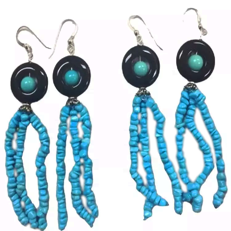 Ny kavina ara-boajanahary Turquoise Fashion Mering 925 sterling kavina volafotsy 15