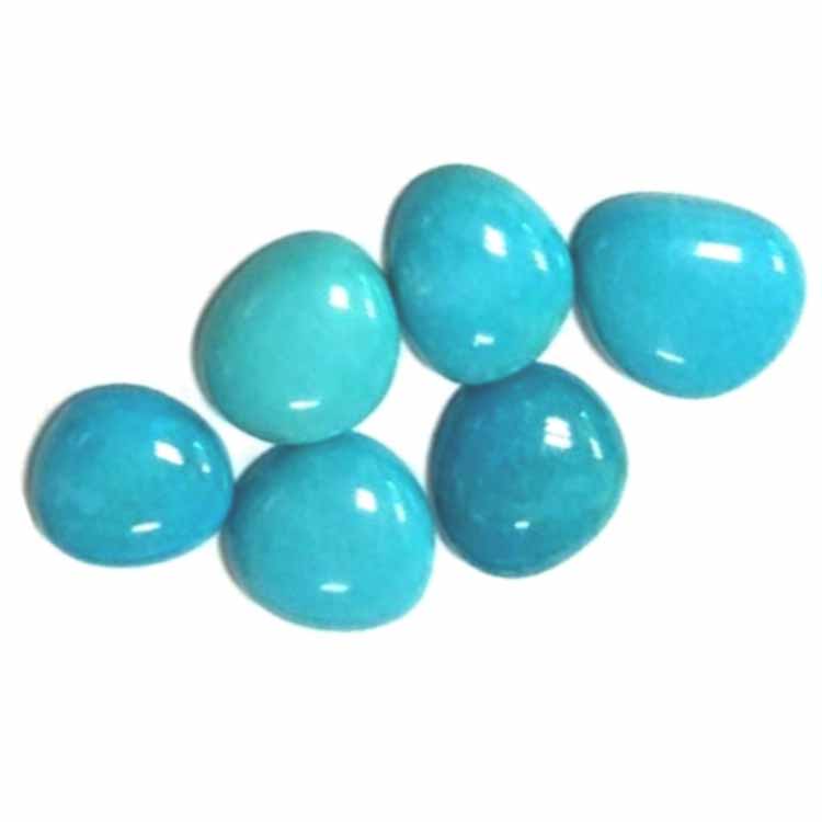 30 * 40mm ovalne oblike stisnjene turkizne kabohone 14