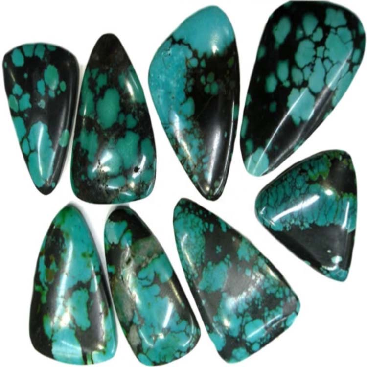 100% natural talagang pinaghalong kalidad ng turkesa cabochons gumawa ng mass dami pakyawan 15