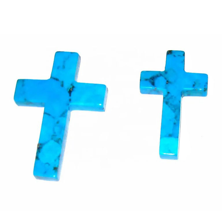 天然绿色正品100%自然绿松石十字架珠子通过GIA测试Gemstone Jewelry制作 15