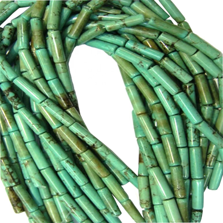 फेसन ज्वेलरी बनाउनको लागि 6mm प्राकृतिक फिरोजा क्याबोचन राउन्ड बर्थस्टोन पिरोजा सानो आकार 18