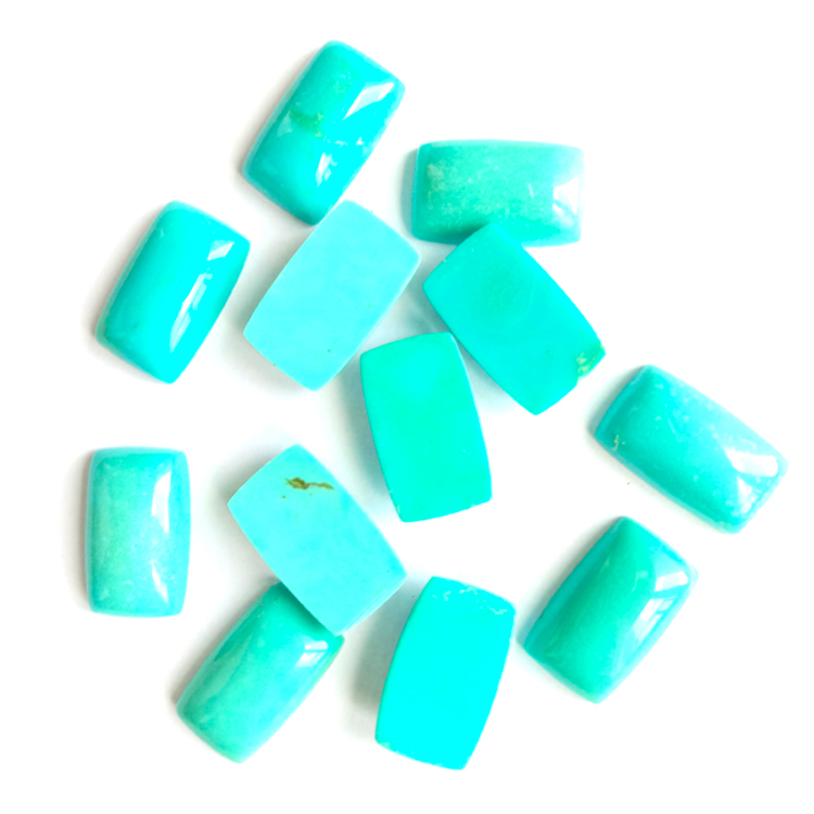 ბუნებრივი მძინარე მზეთუნახავი Arizona ფირუზის Cabochon Cushion ფირუზი სამკაულებისთვის 15