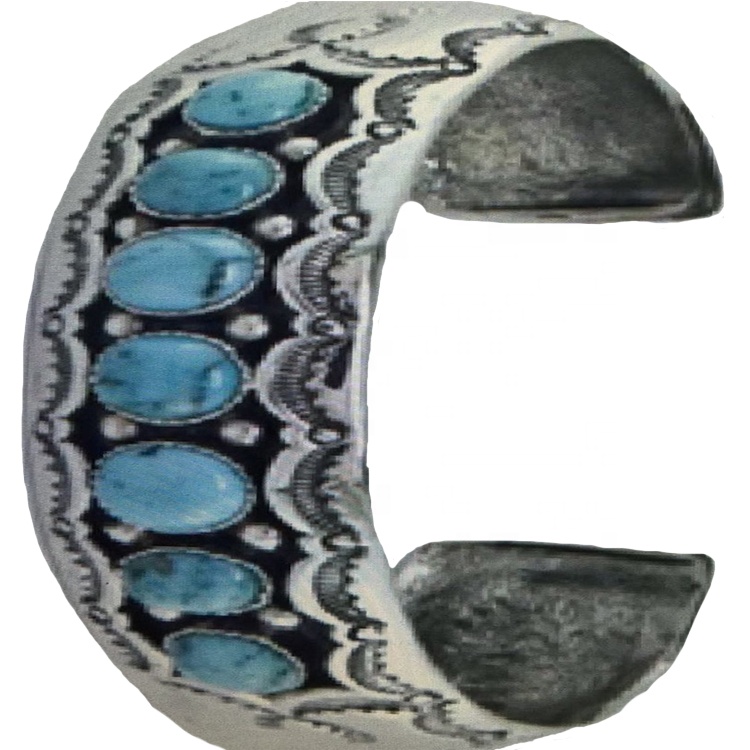 טערקווויז באַנגלע בראַסלעט בייַ כאָולסייל פּריסעס | זש געמס 6