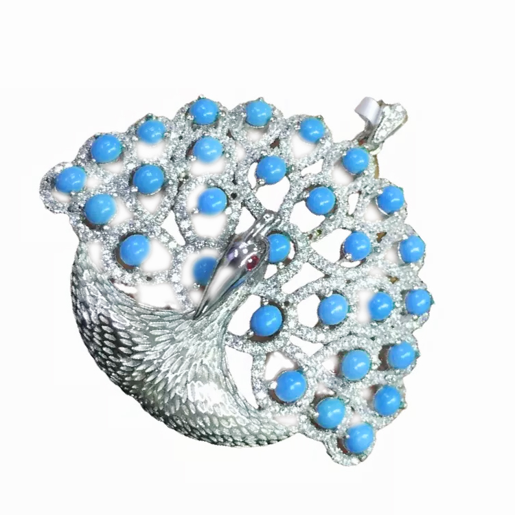 પીરોજ earrings 925 સ્ટર્લિંગ ચાંદીના સોલિડ સિલ્વર earring સંયુક્ત પીરોજ earring 15