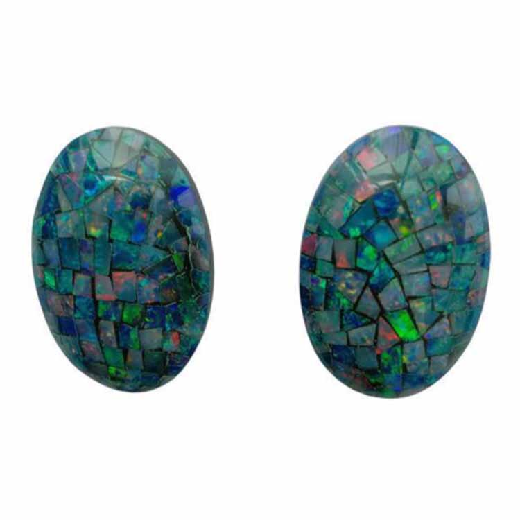 100٪ قدرتی ایتھوپیا اوپن Cabochon ڈبل ڈیک Gemstone سائز 20x30x7.5mm اوول شکل 15