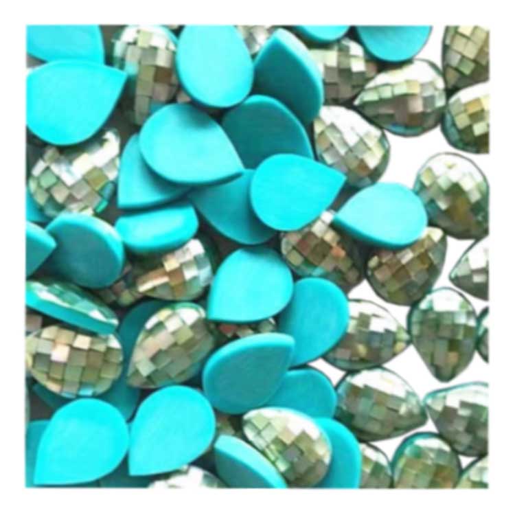 Triplet Oval Rubin Kupfer Türkis Azurit Howlith Kupfer und Mosaik Abalone Top Farbe/Herstellung/Politur 15