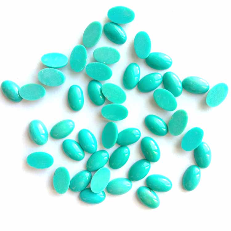 موہوی فیروزیز کیوبچون سونے کی خوبصورتی فیروزی اوول کٹ ٹیکسی قدرتی قیمتی cabochon فیروزی زیورات کی فراہمی 15