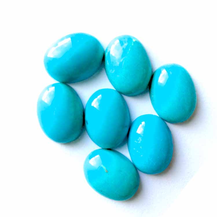 svetlo zelena polžlahtna Trnuljčica Turkizna kabina ovalnega kroja Naravni dragi kamni Kabošon Turkizna dobava nakita 15
