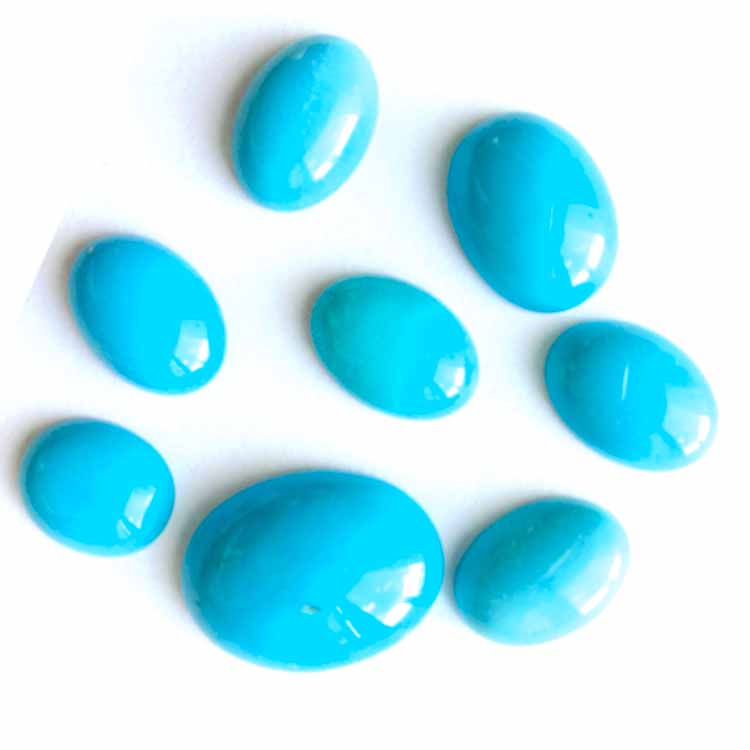 Nàdarrach Arizona Turquoise Round Cabochon Turquoise Gemstone Round Cab Càileachd as fheàrr 15