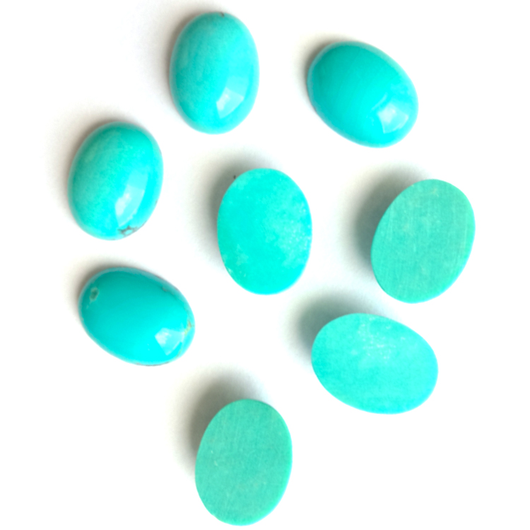 Tirkizna okrugla kabochn nakit tirquoise cabochon 6mm okrugli po kamen 15