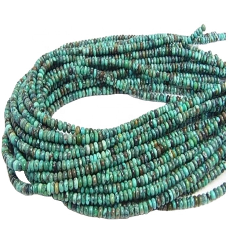 Abacus firuzəyi rondel muncuq zərgərlik firuzəyi ronellde abakus muncuq kosmik muncuq 18