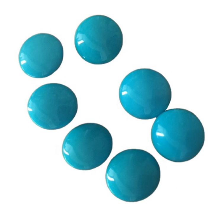 Blue Turquoise Coin Beads Disk Rondelle ለጌጣጌጥ የሚያምር ቀለም 18