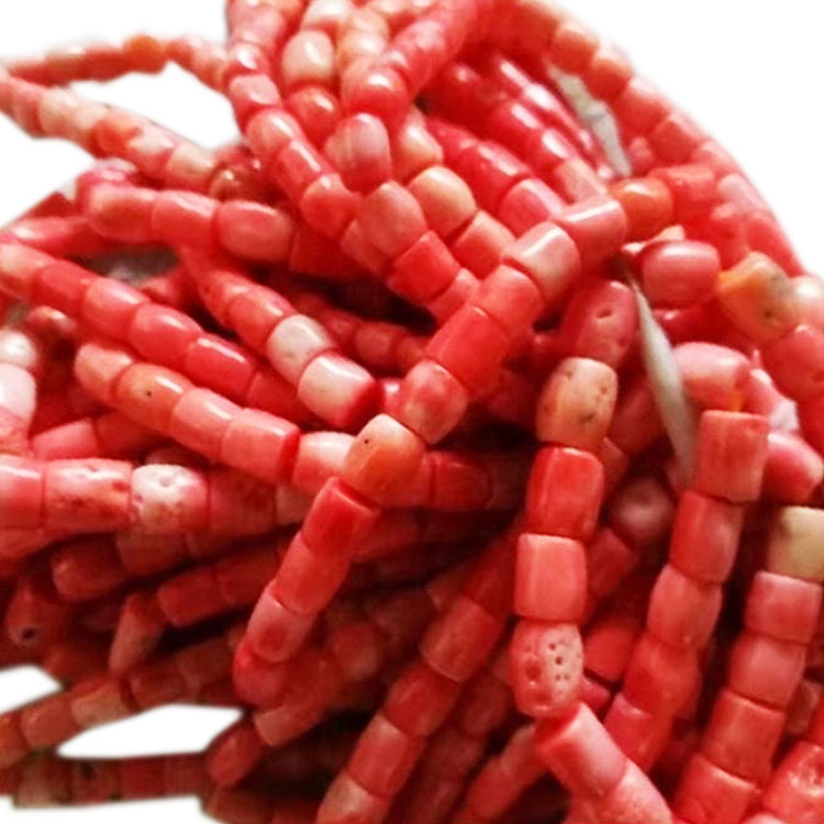 Натуральная калонка Tube Orange Sea Bamboo Coral Gemstone Jewelry 14