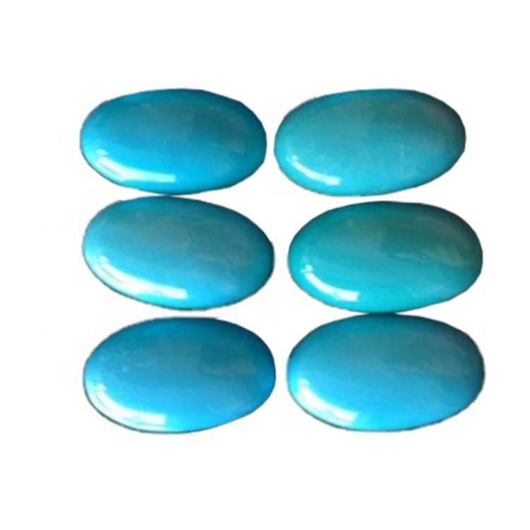 Jiwe la Turquoise Cabochon Oval Gemstone Sleeping Beauty Arizona TURQUOISE Oval Cabochon Gemstone Turquoise Cabochon Oval Gems 15