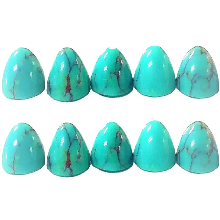 mărgele turcoaz nucă kukui Turcoaz Bullet Cabochon Pietre prețioase în vrac 18