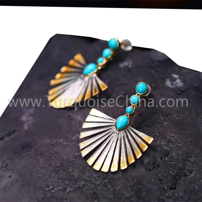 akanakisa turquoise mhete dzebhuruu nyanzvi mutengesi | ZH Gems 6