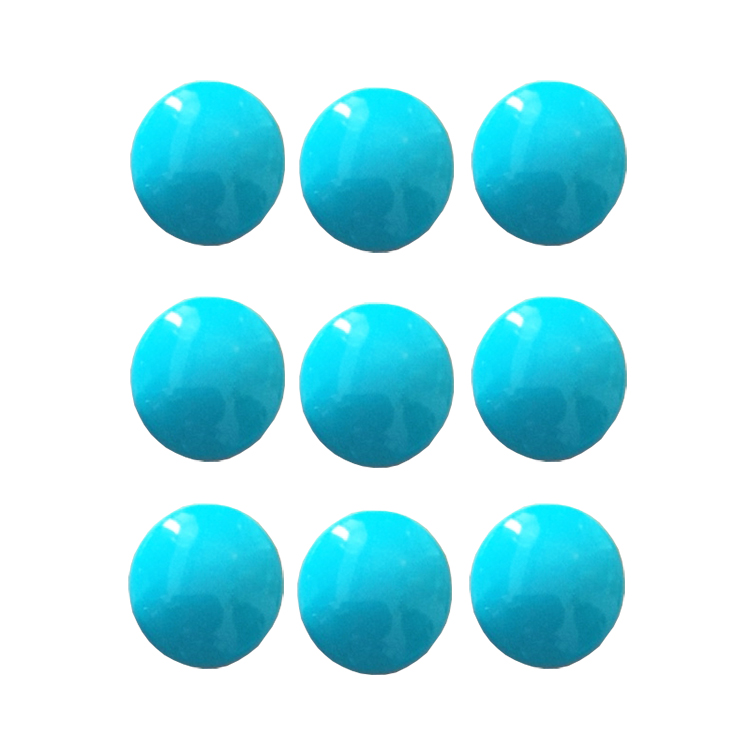 I-Aqua real nature stablish Turquoise disk Ubuhlalu ubucwebe betshe eliyigugu le-8mm 18