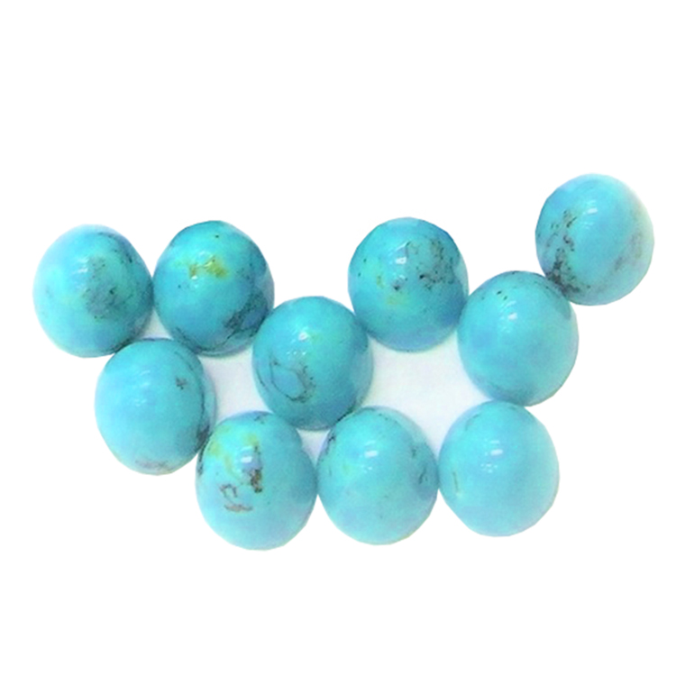 Ọmarịcha mma pụrụ iche elu-acha anụnụ anụnụ obere matrix Turquoise Bullet Beads ọla ọla 18