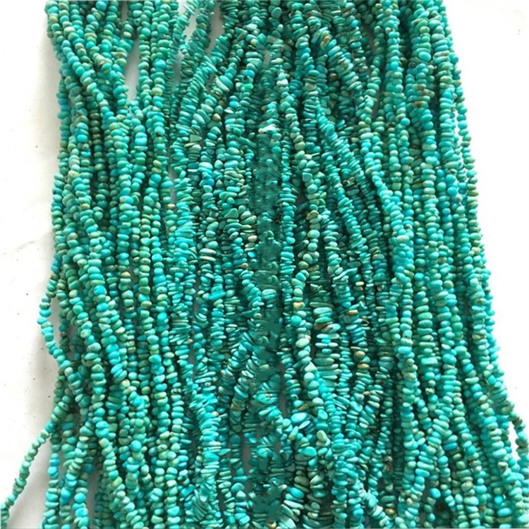 Kingman Firuzəyi Çips / Muncuq / Yaşıl Firuzəyi / Arizona firuzəyi / 16 Uzun Strand 18