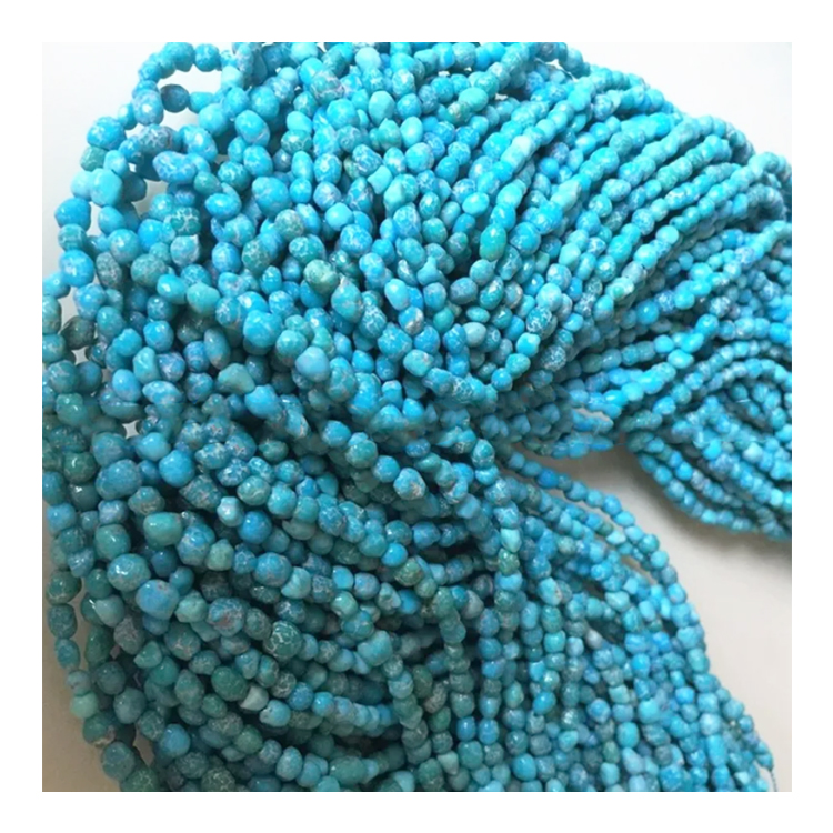 Yuxu Gözəllik Nuggets fiş firuzəyi gemstone muncuqları 18