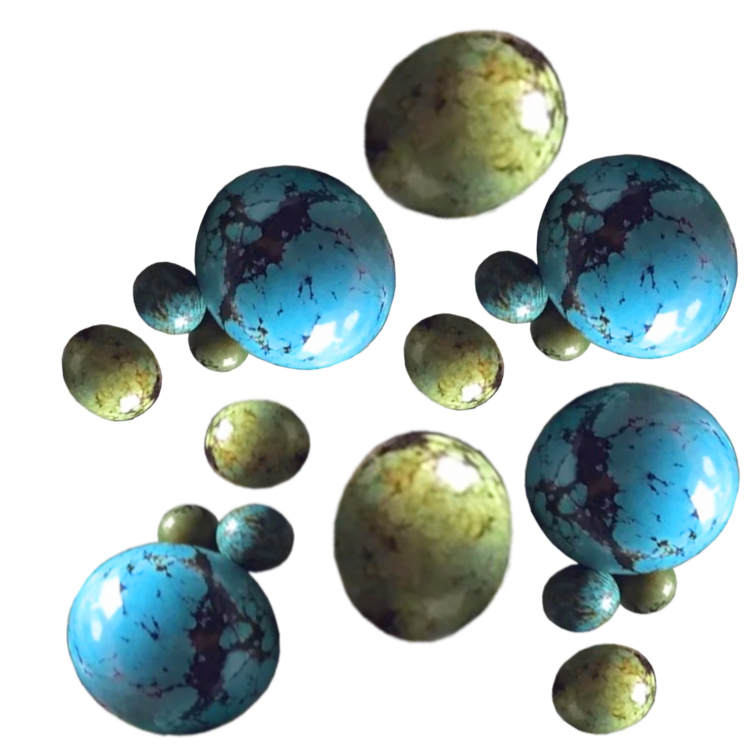 సహజ మణి రౌండ్ పూసలు వివిధ రకాల రంగు రత్నం నగల 17