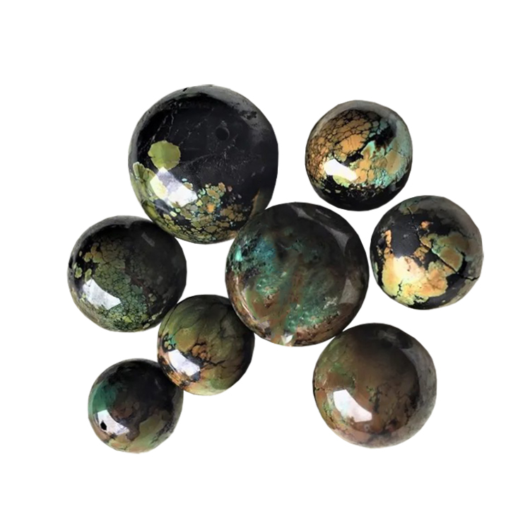 Natuurlike blink wonderlike patroon Hubei turkoois ronde krale 18