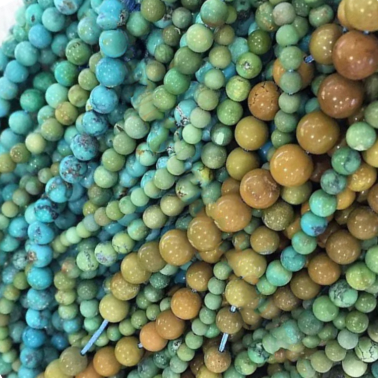 Turquoise pande zote mawe shanga. 18