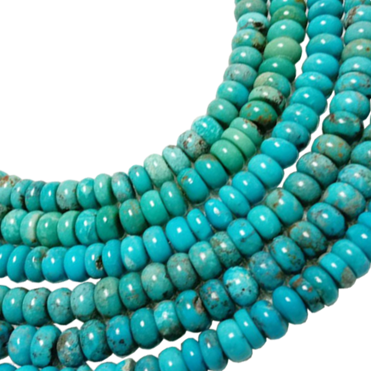 Natural blue turquoise Rondelle beads & turquoise Abacus Beads stone jewelry 18