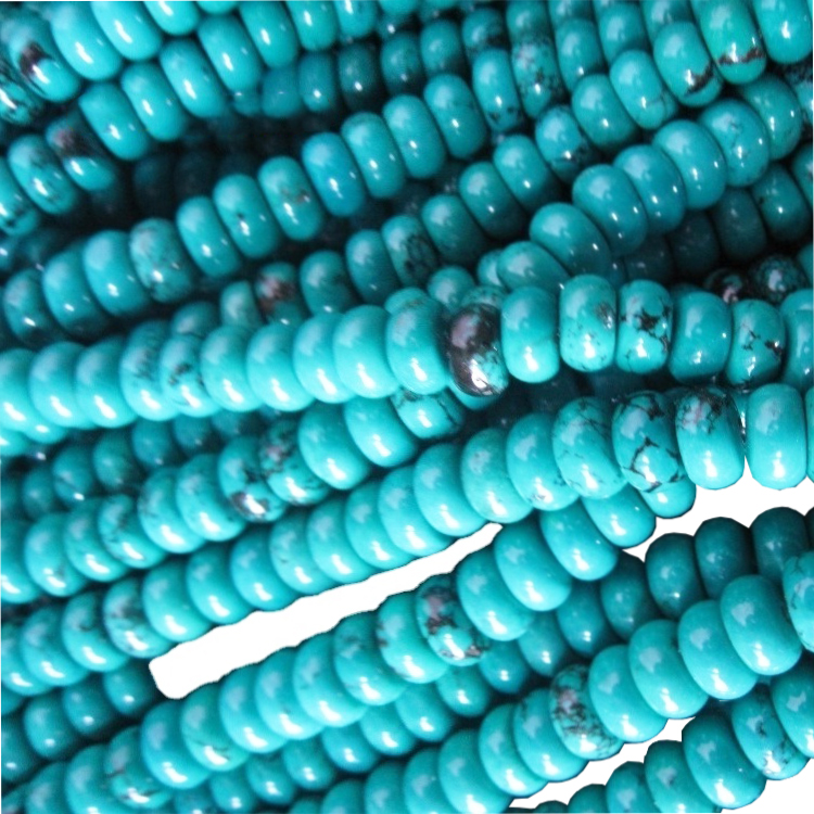 Tyrkysové korálky Rondel& Tyrkysové korálky Abacus 18