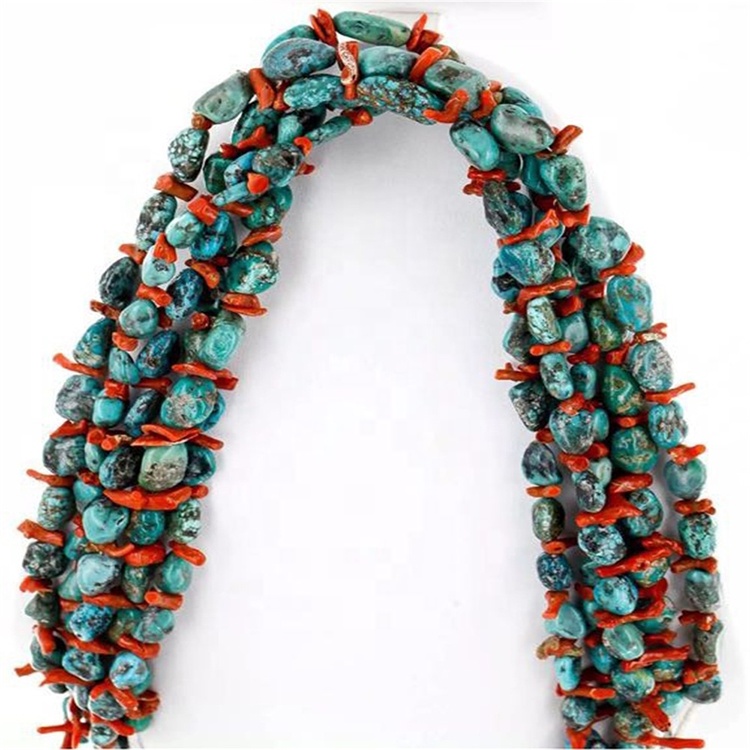 cyflenwad mwclis turquoise syml gorau | ZH Gems 6
