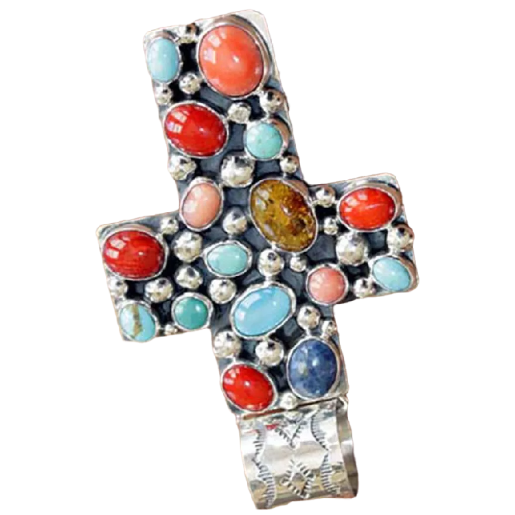 Custom Turquoise Cross uzticams piegādātāju ražotājs | ZH dārgakmeņi 6