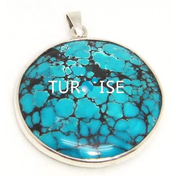 מנהג נאַטירלעך טערקווויז פּענדאַנט פאַכמאַן סאַפּלייער מאַנופאַקטורער | זש געמס 6