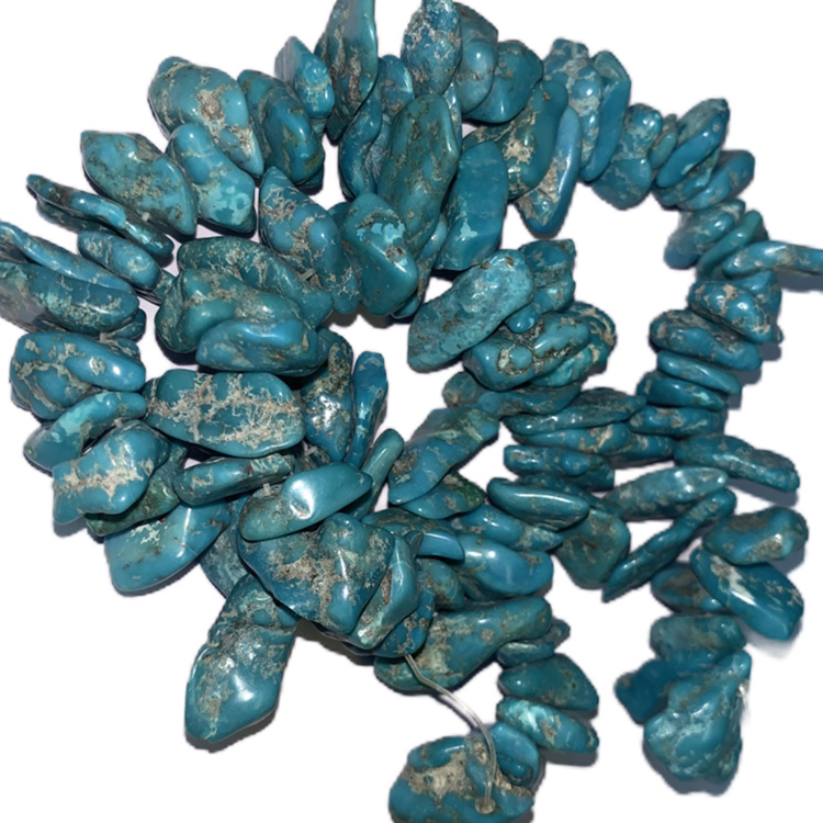 Sérsniðin grænblár flís perlur fagleg framleiðandi birgja | ZH GEMS 8