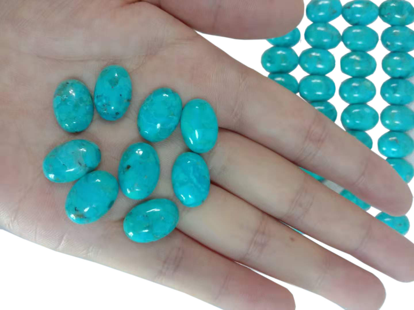 Тиркизни овал 10к14мм Цабоцхон Натурал Туркуосе Цабоцхон 9