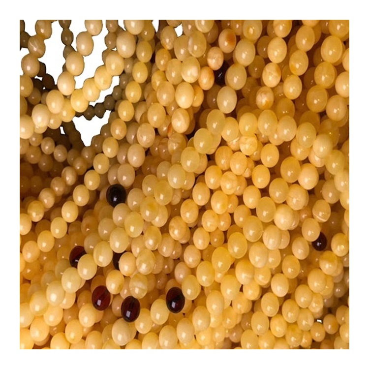 String Natural Amber Beeswax Round Beads Gemstone Popular nga Beads House Alahas 7