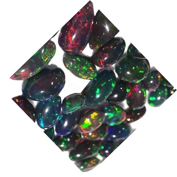 Campuran Ireng Olahraga Alam Cabochon Gemstones 7