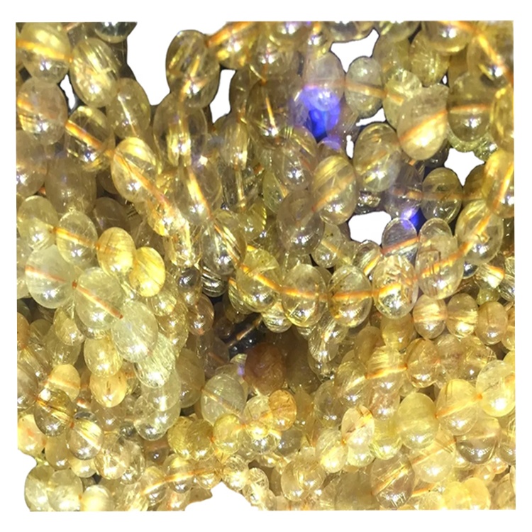 គ្រឿងអលង្ការម៉ូតពណ៌មាសធម្មជាតិដែលមានគុណភាពខ្ពស់រ៉ែមាសខាញ់ពណ៌ស 11