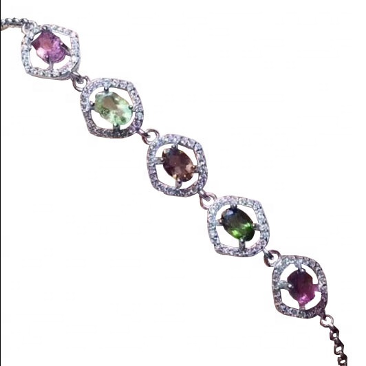 ការលក់ដុំធូររលុងចម្រុះពណ៌ gemstone ក្រវិលក្រវិលក្រវិលក្រវិលកាំរស្មីអ៊ុមេយ្យតំរឹមម៉ាស៊ីនភ្លើងកំណត់គ្រឿងអលង្ការ 7