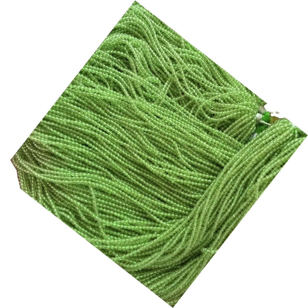 1.8mm 2mm 2.25mm 2.5mm 2.75mm Natuurlike edelsteen Chrysolite Olivine Round Beads Maak groothandel 7